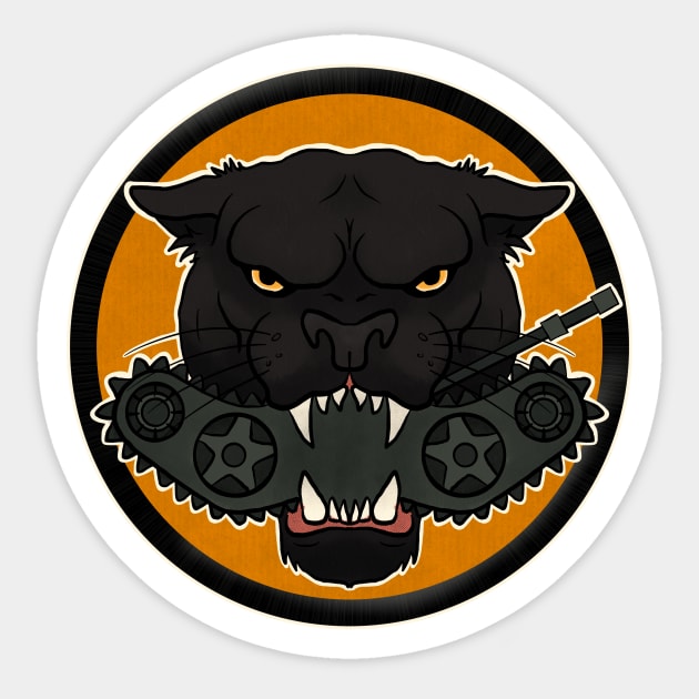 M18 Hellcat Tank Patch (reimagined) Sticker by TinyFly